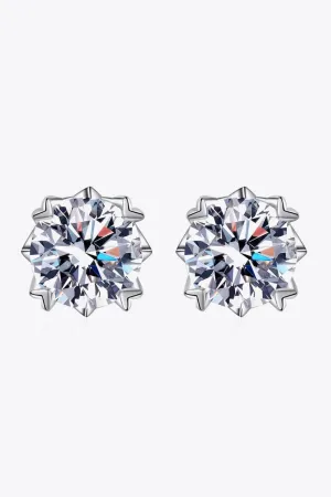 0.6 Carat Minimalist Moissanite Stud Earrings