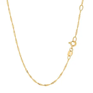 1.3mm Singapore Chain | 10k Gold | 16"
