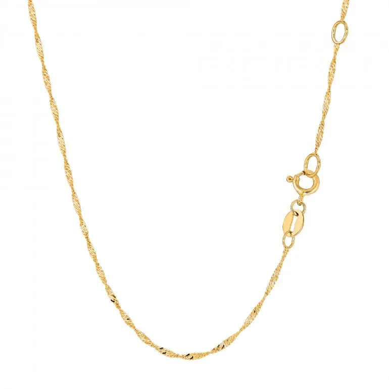 1.3mm Singapore Chain | 10k Gold | 16"