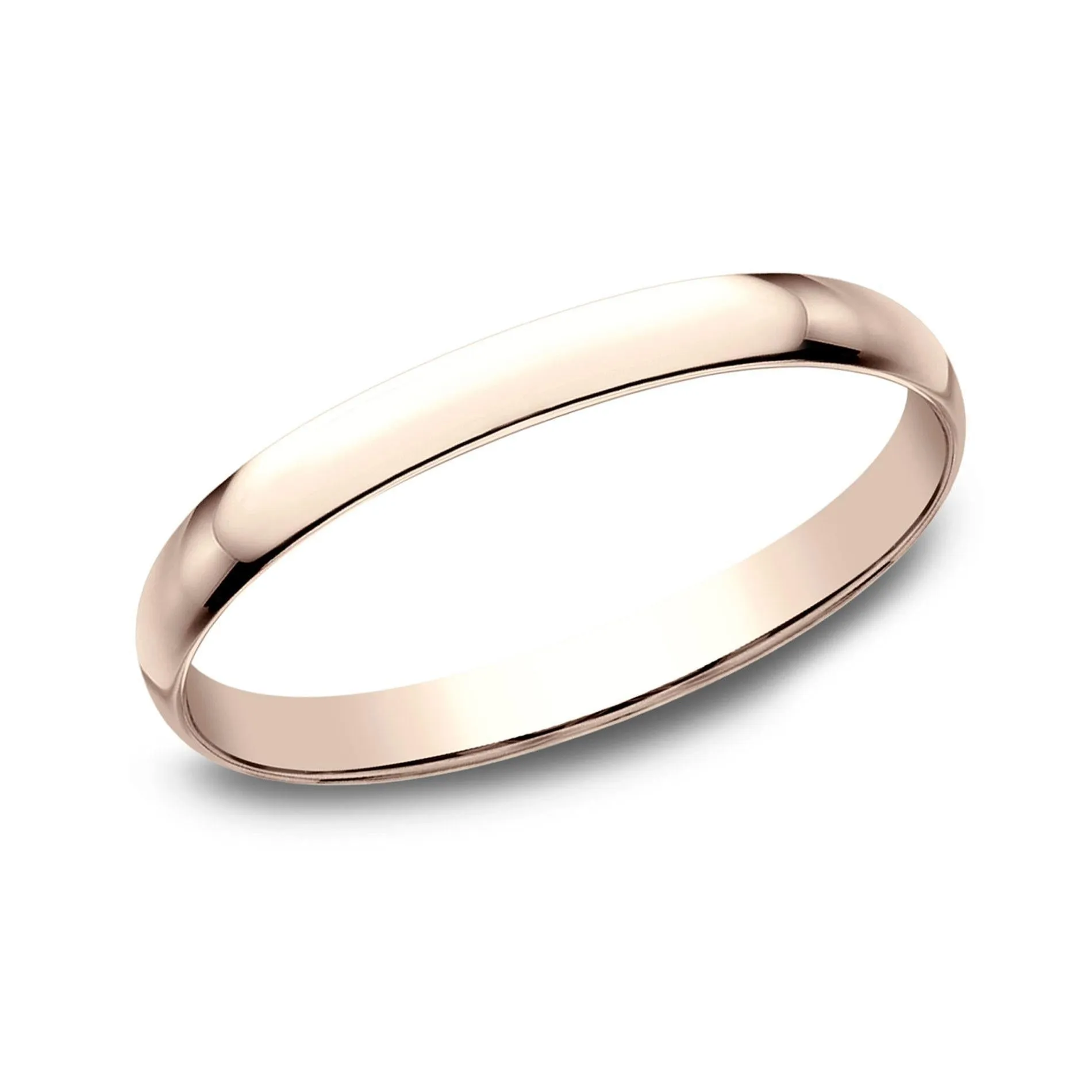 14k Rose Gold 1.2mm Wedding Band - Size 5