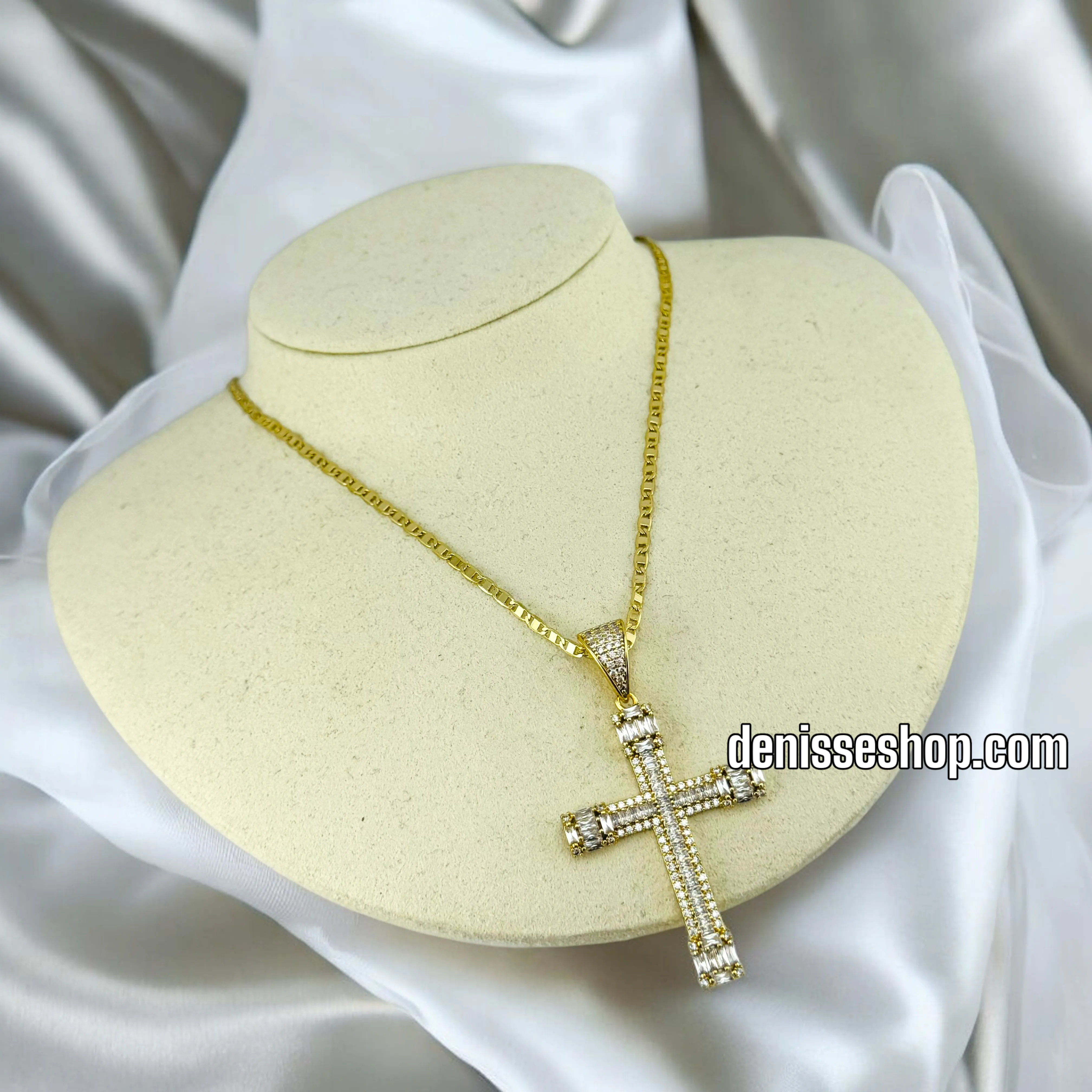 14K SHINY CROSS ONLY PENDANT N78