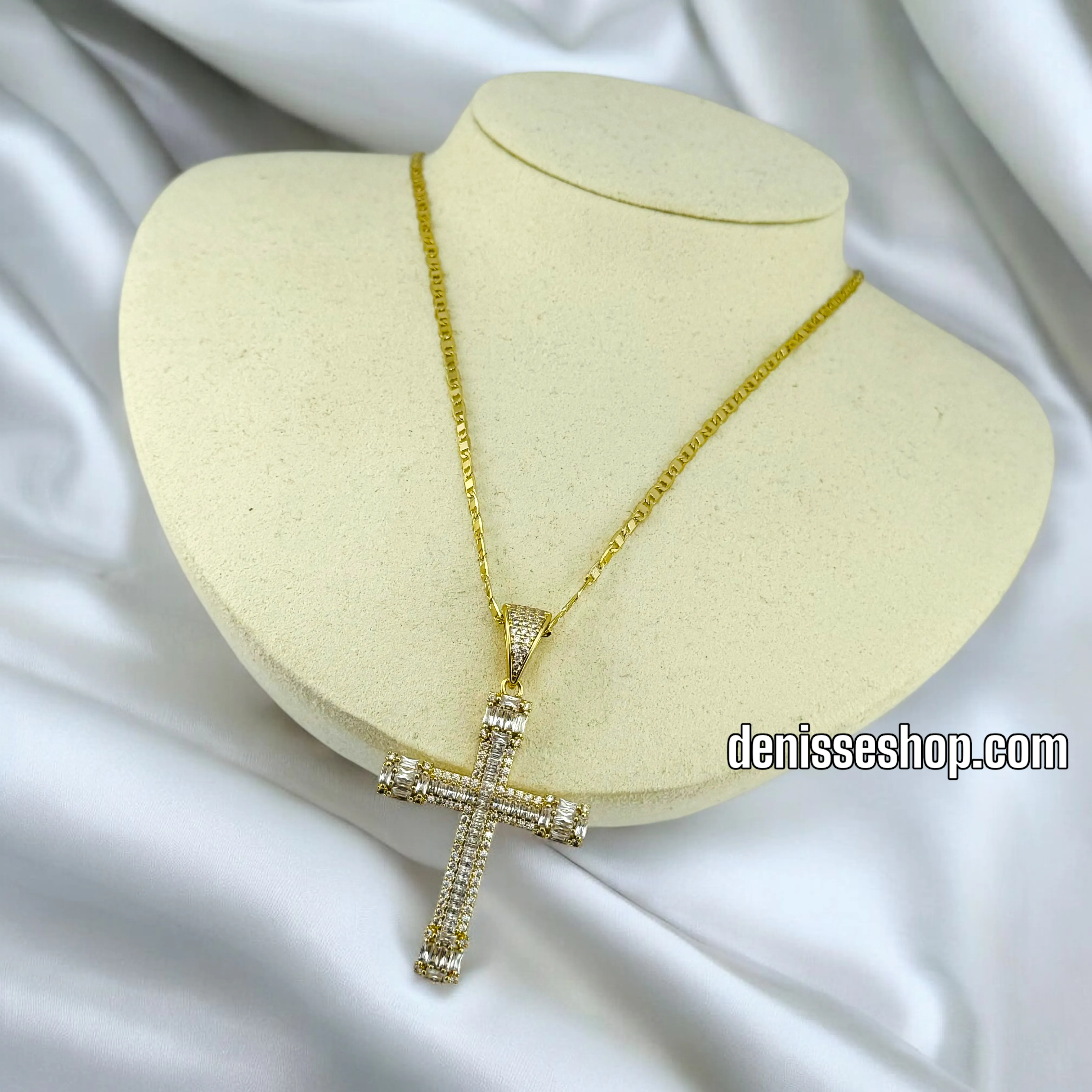 14K SHINY CROSS ONLY PENDANT N78