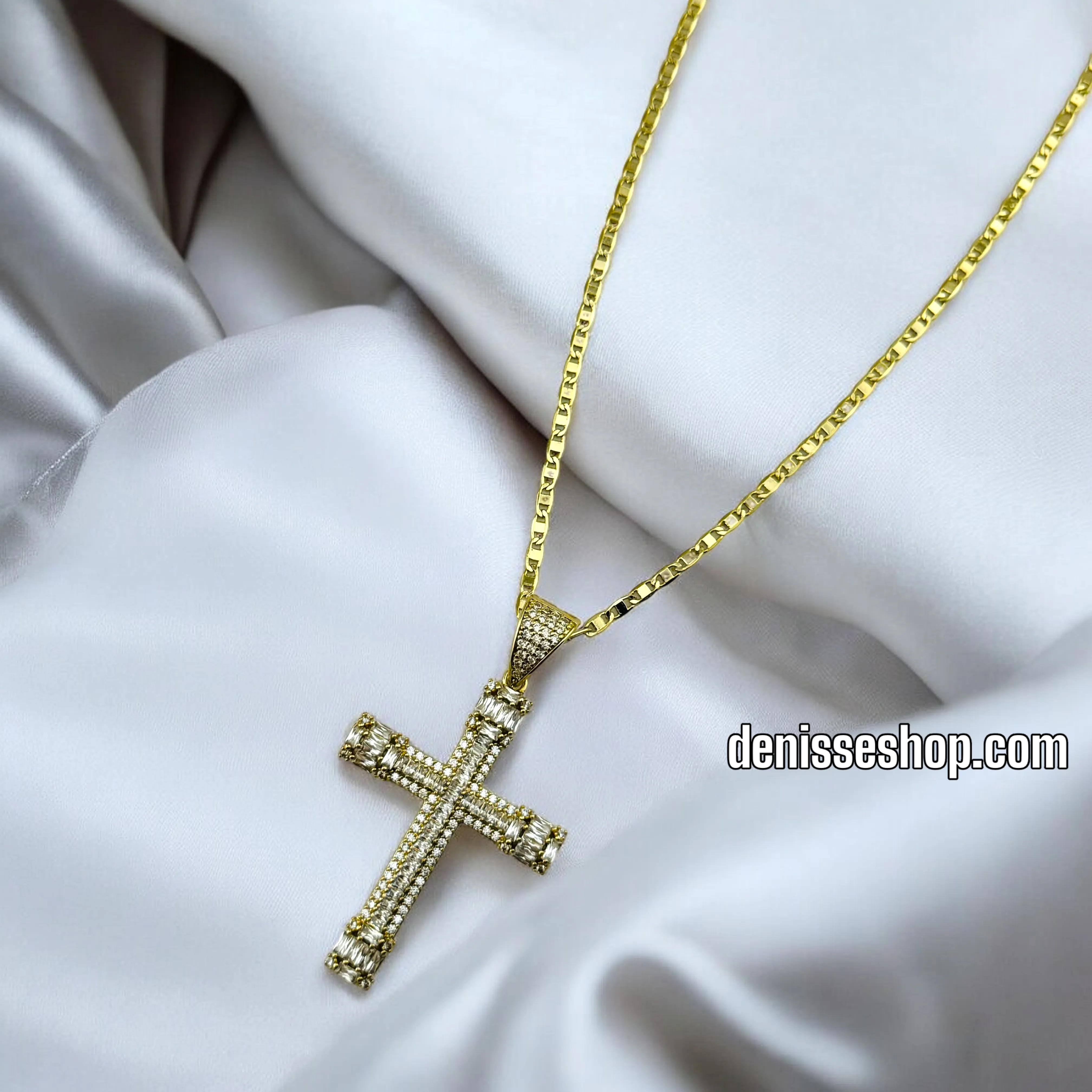 14K SHINY CROSS ONLY PENDANT N78