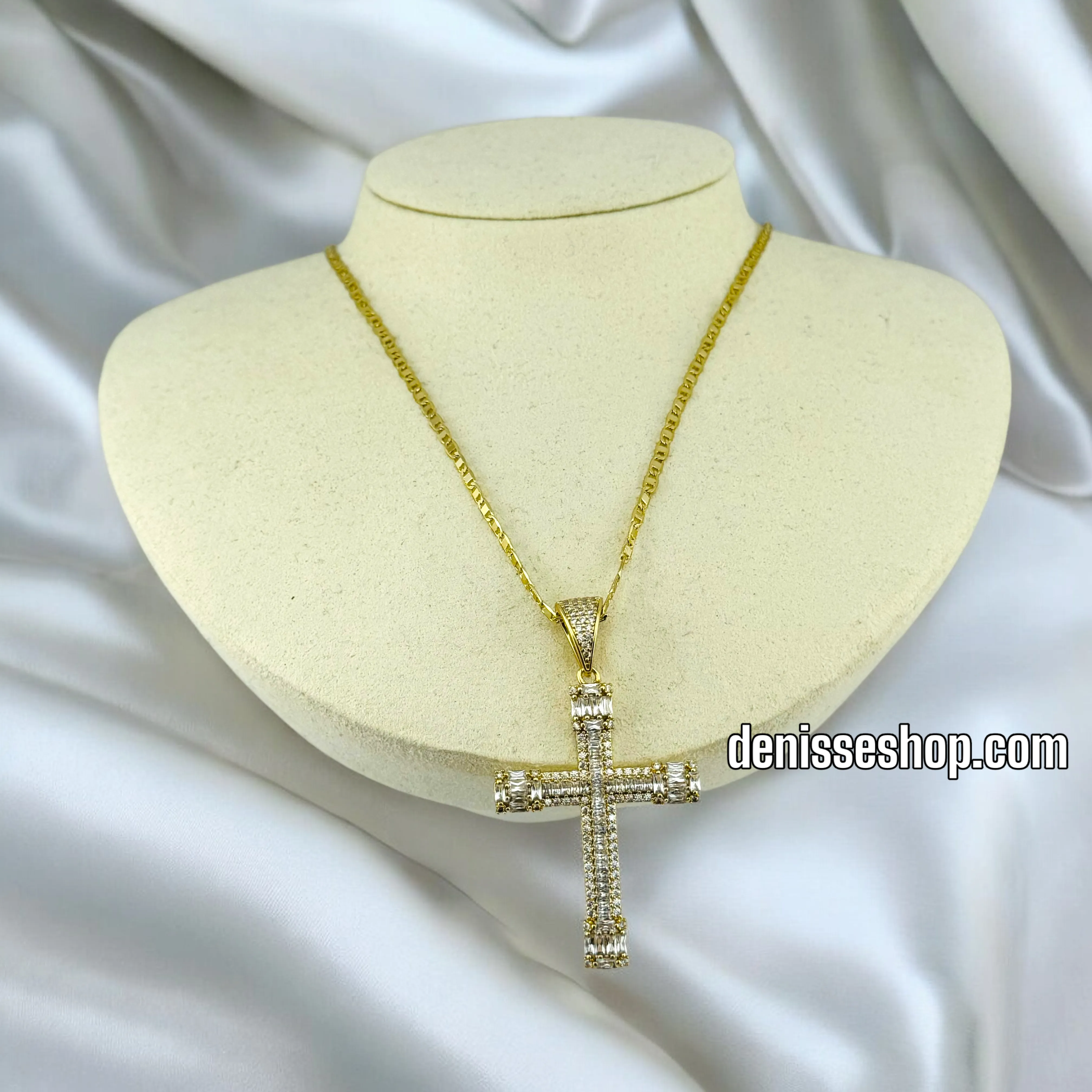 14K SHINY CROSS ONLY PENDANT N78