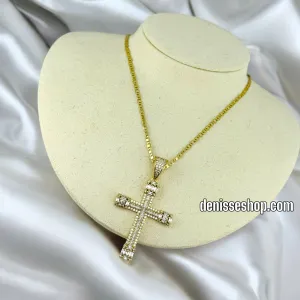 14K SHINY CROSS ONLY PENDANT N78