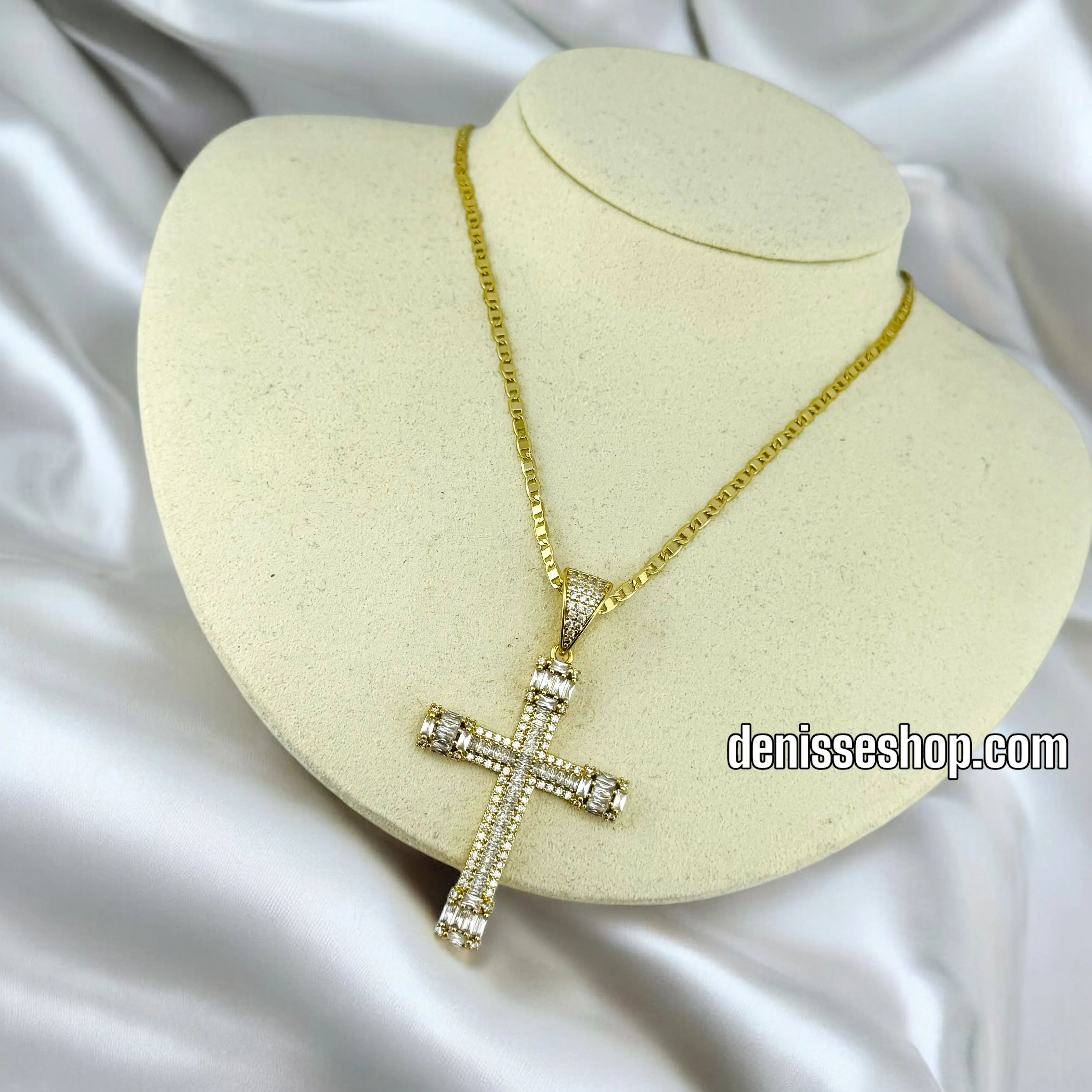14K SHINY CROSS ONLY PENDANT N78