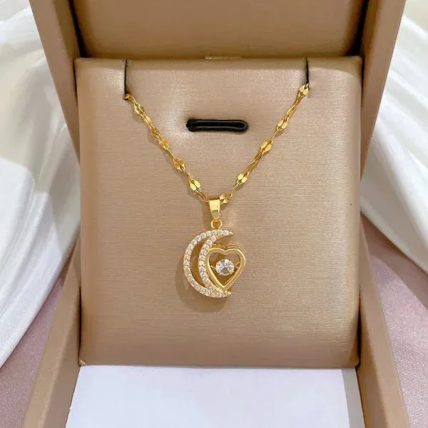 316L Stainless Steel Sun Pendant Necklace For Women Fashionable Jewelry Gift