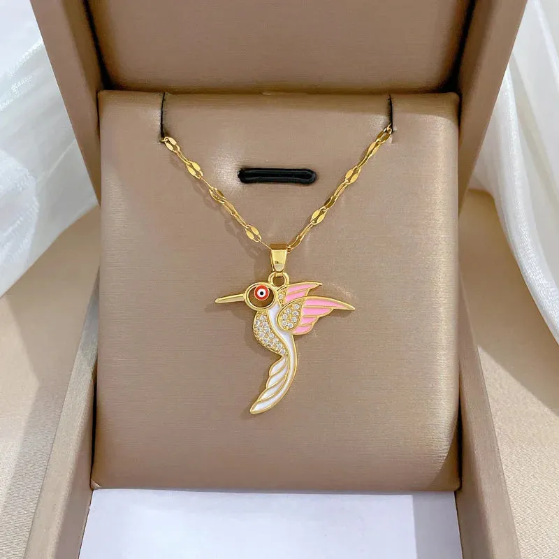 316L Stainless Steel Sun Pendant Necklace For Women Fashionable Jewelry Gift