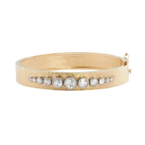 9 Diamond Hinged Bracelet