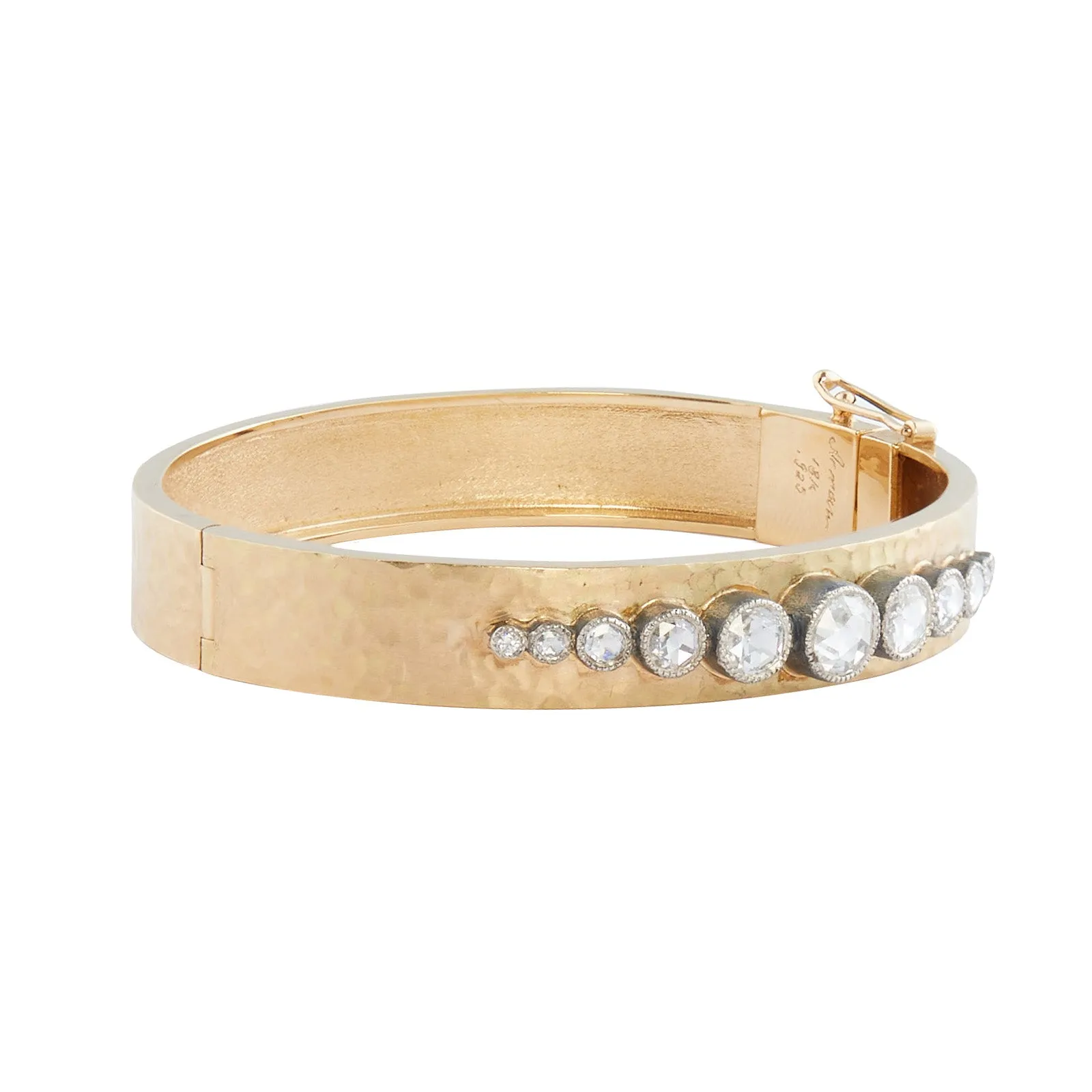 9 Diamond Hinged Bracelet