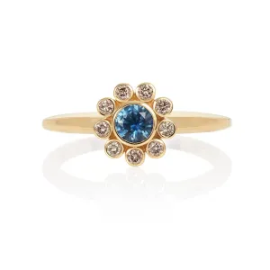 Aditi Sapphire Diamond Engagement Ring