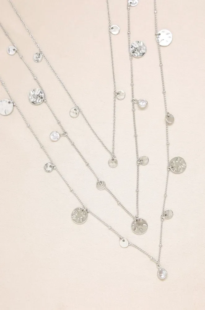 All in Layered Crystal Necklace Set