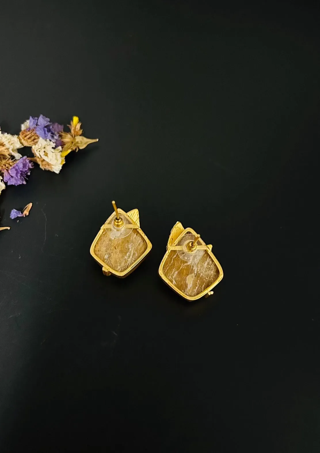Annie Mother of Pearls Stud Earrings