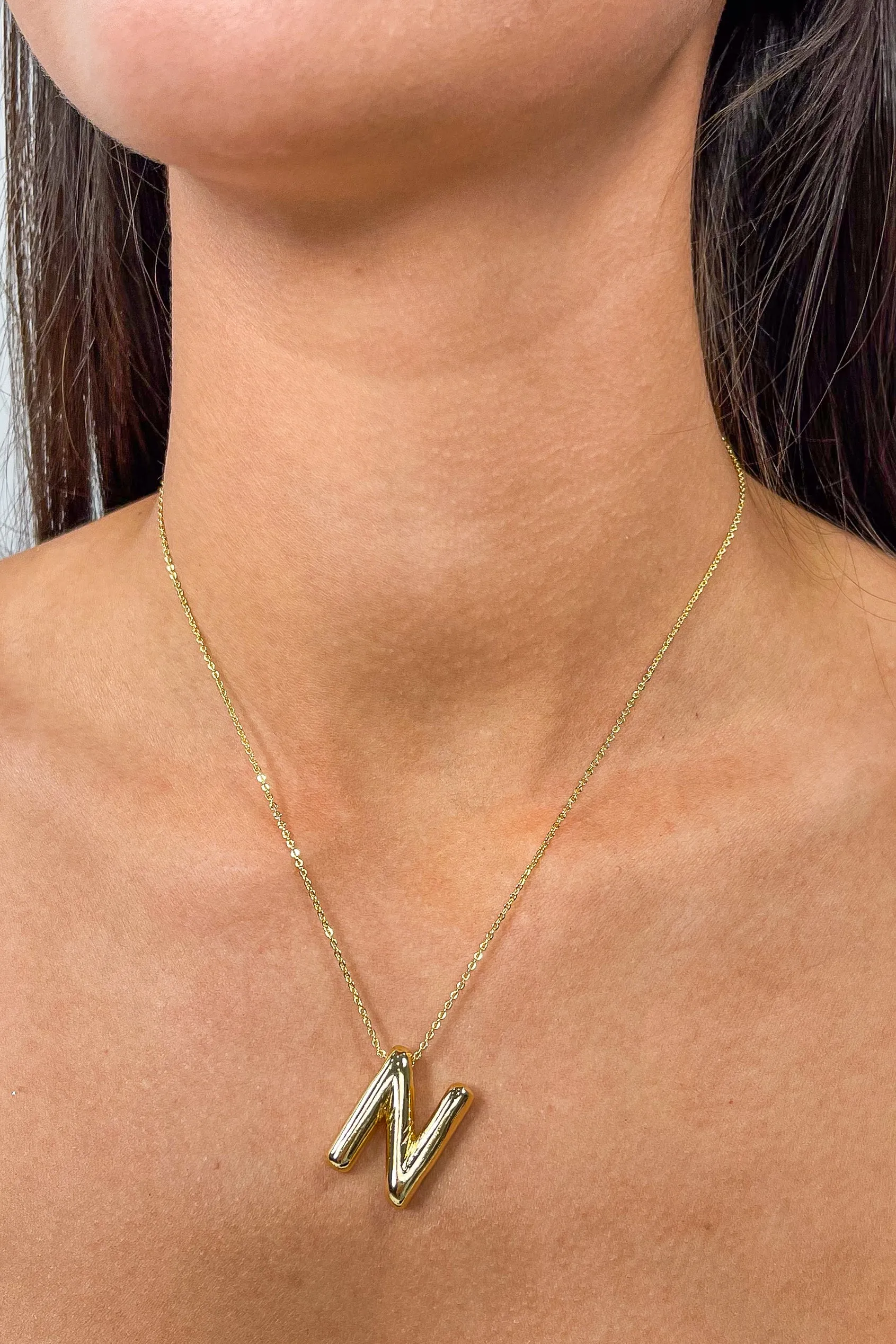 Balloon Initial Necklace