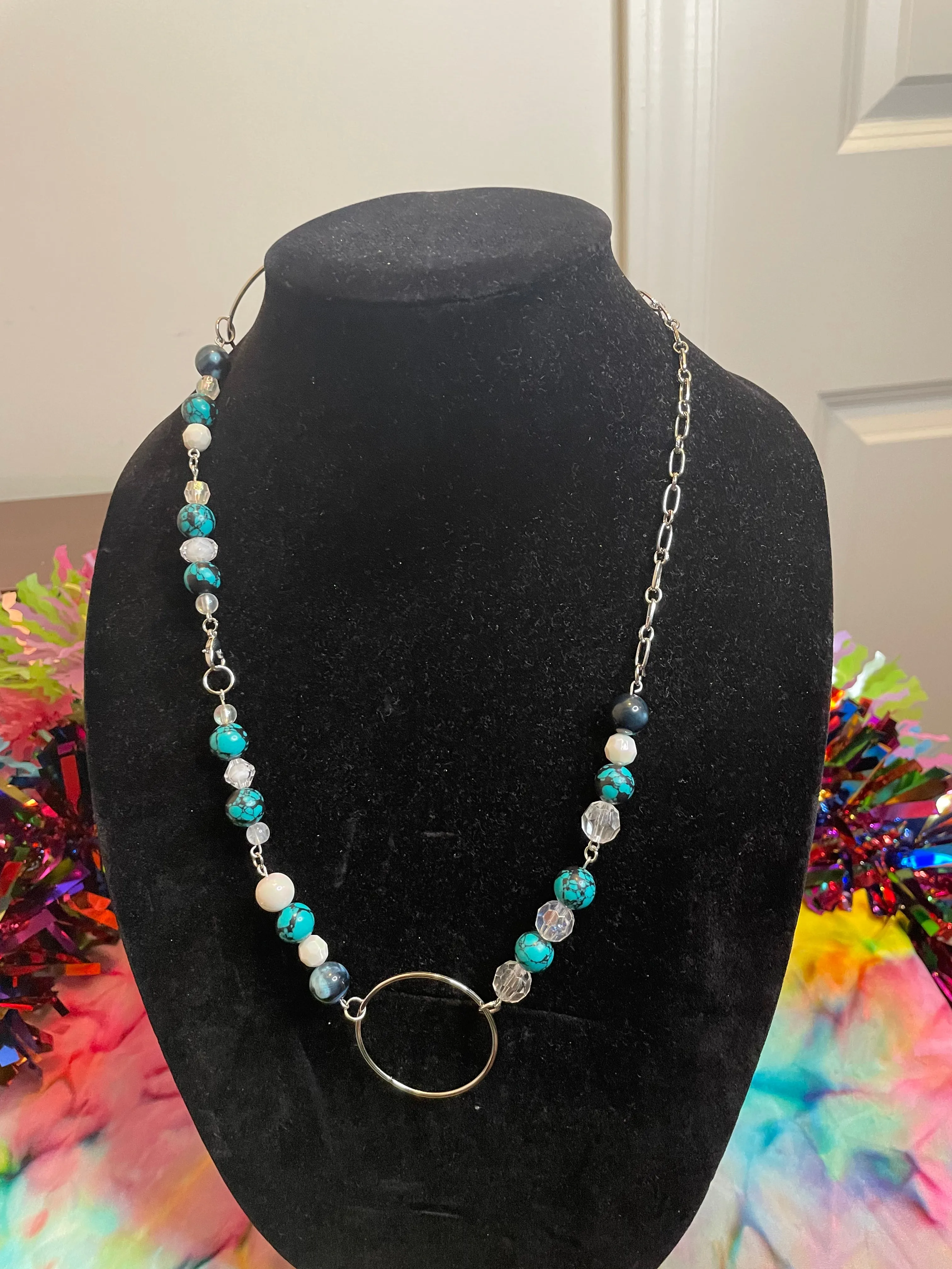 Blue Beetle Necklace