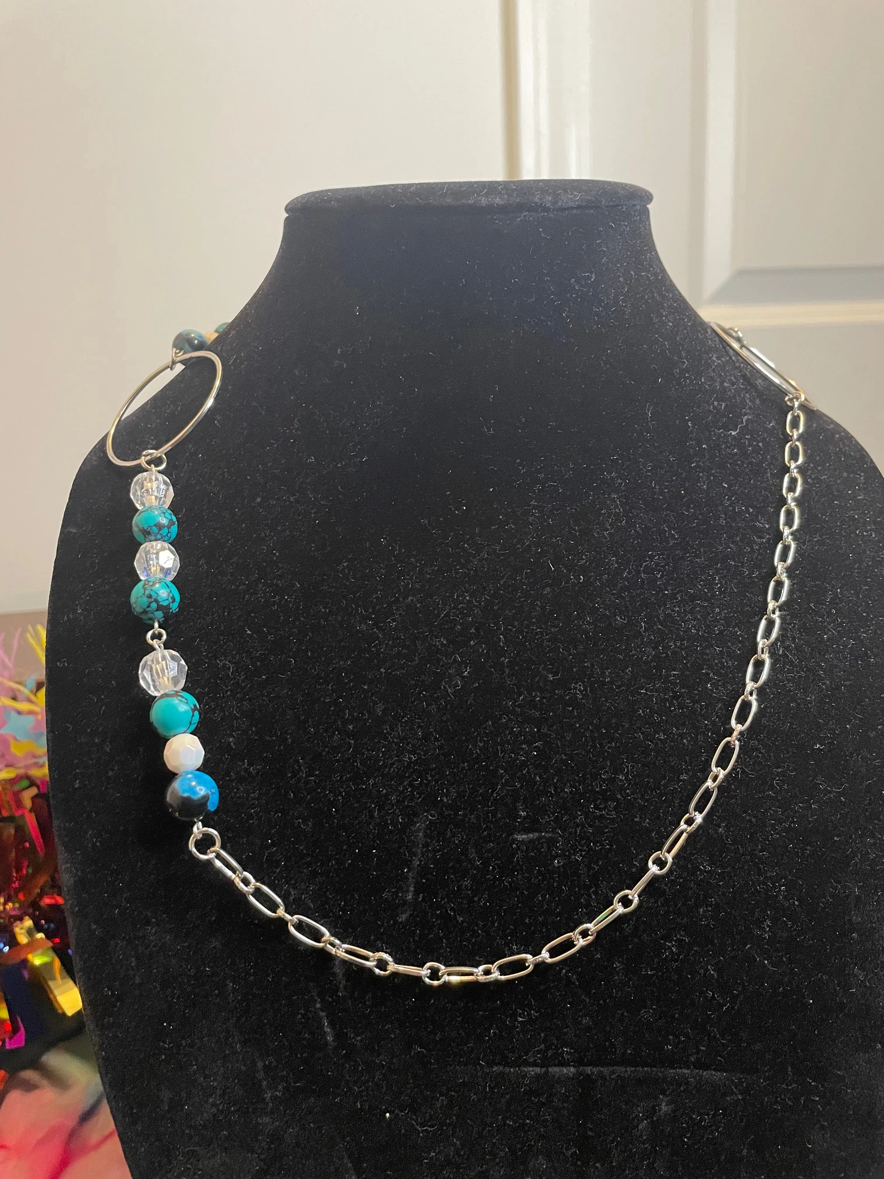 Blue Beetle Necklace