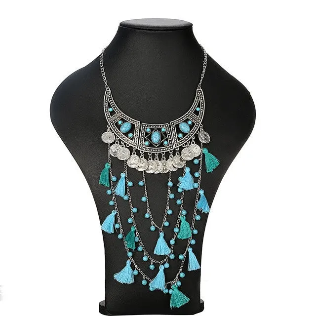 Bohemia Statement Ethnic Multilayer Necklace For Women