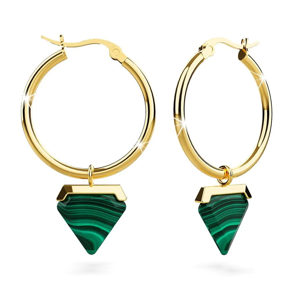 Boxed 2 Pairs of Gorgeous Natalie Earrings Set in Gold