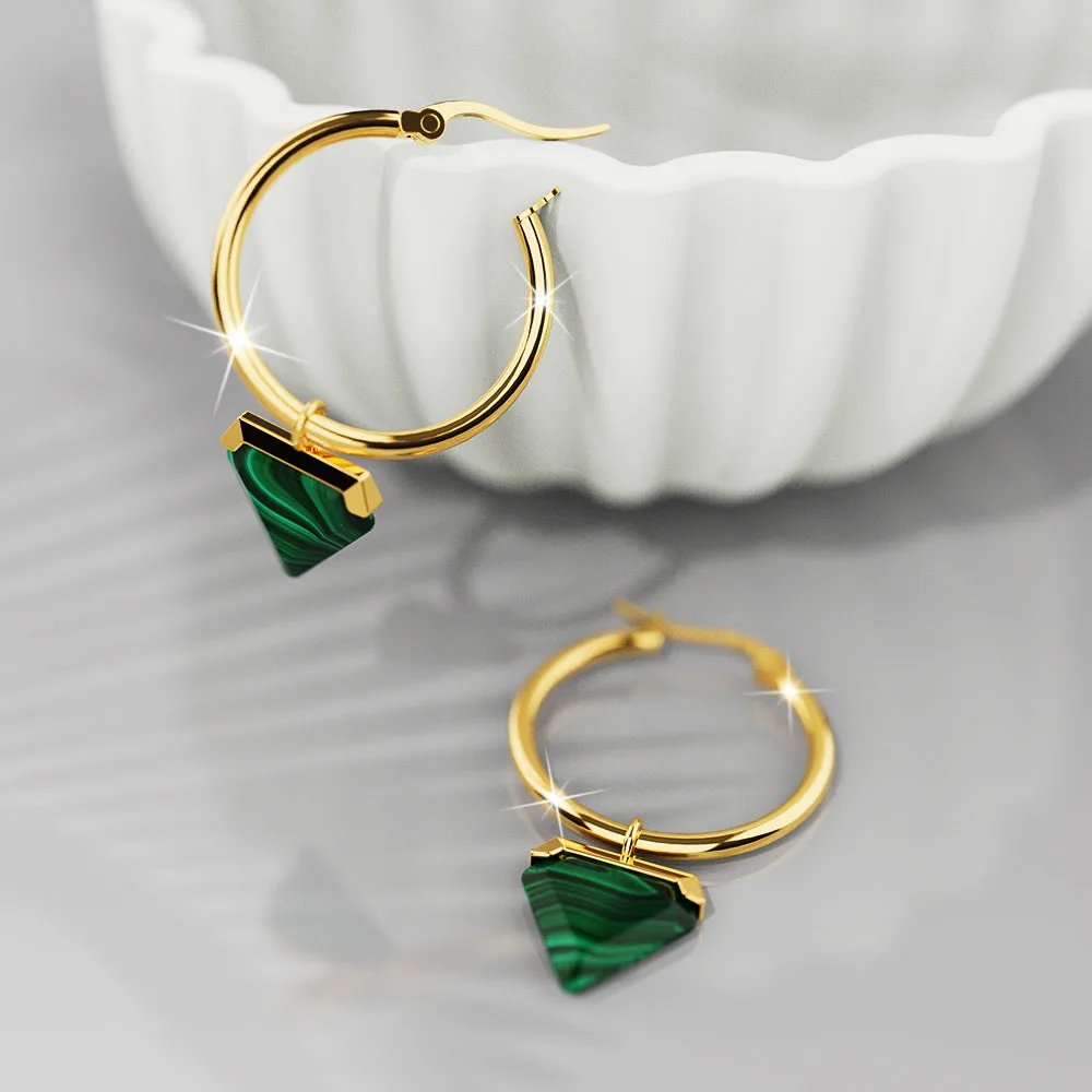 Boxed 2 Pairs of Gorgeous Natalie Earrings Set in Gold