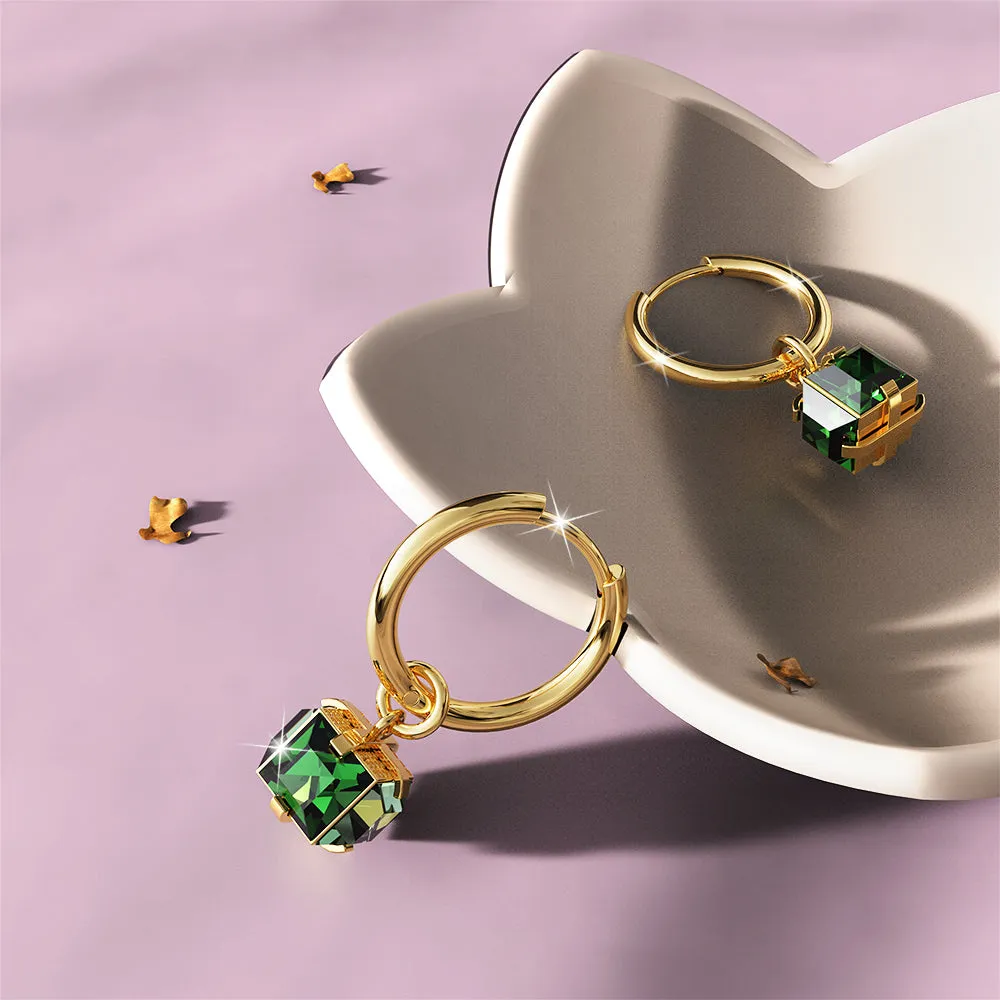 Boxed 2 Pairs of Gorgeous Natalie Earrings Set in Gold