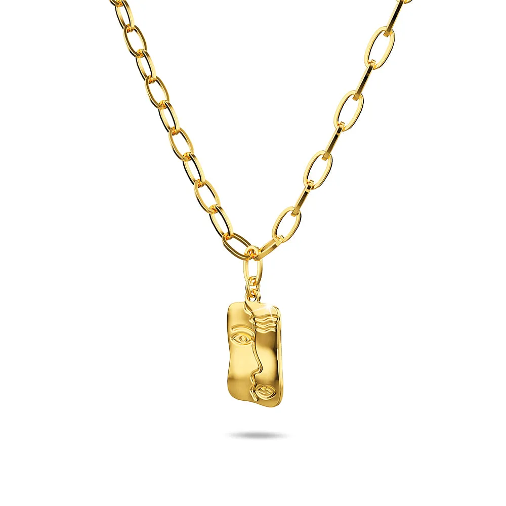 Boxed Awe in Gold 2 Pc Necklace Set