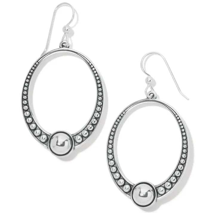 Brighton Women's Pretty Tough Oval French Wire Earrings