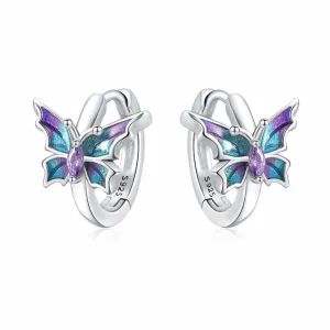 Butterfly Earrings Sterling Silver-أقراط الفراشة من الفضة