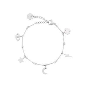 Charm Bracelet Multi Steel