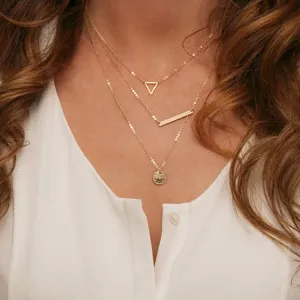 Charm Brand Gold/silver Plated multi-layer Bar Necklace Collar Chain Choker Necklace & Pendant Statement Jewelry Women C134
