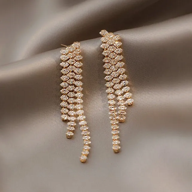 Chiara Fringe Drop Earrings