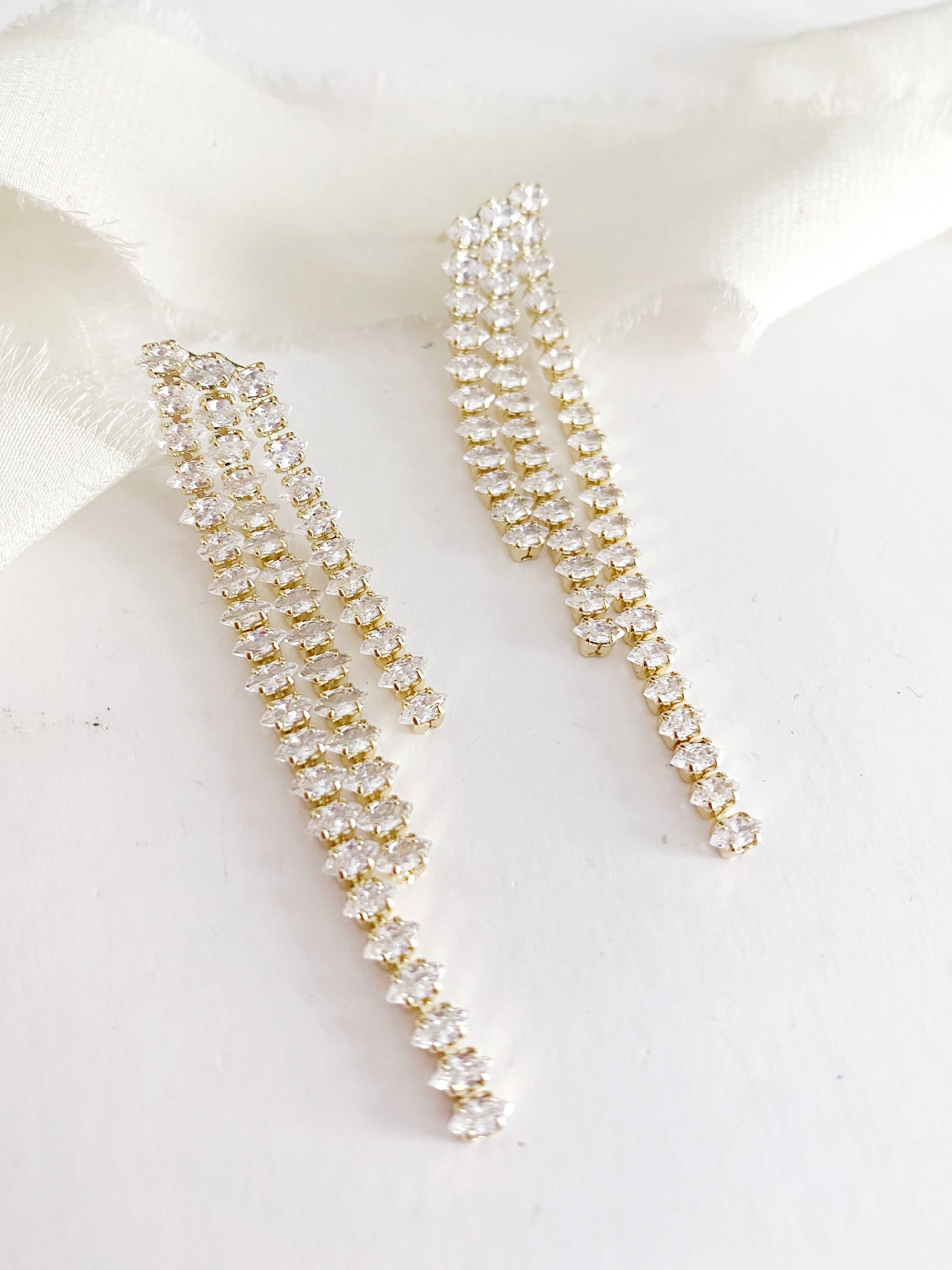 Chiara Fringe Drop Earrings