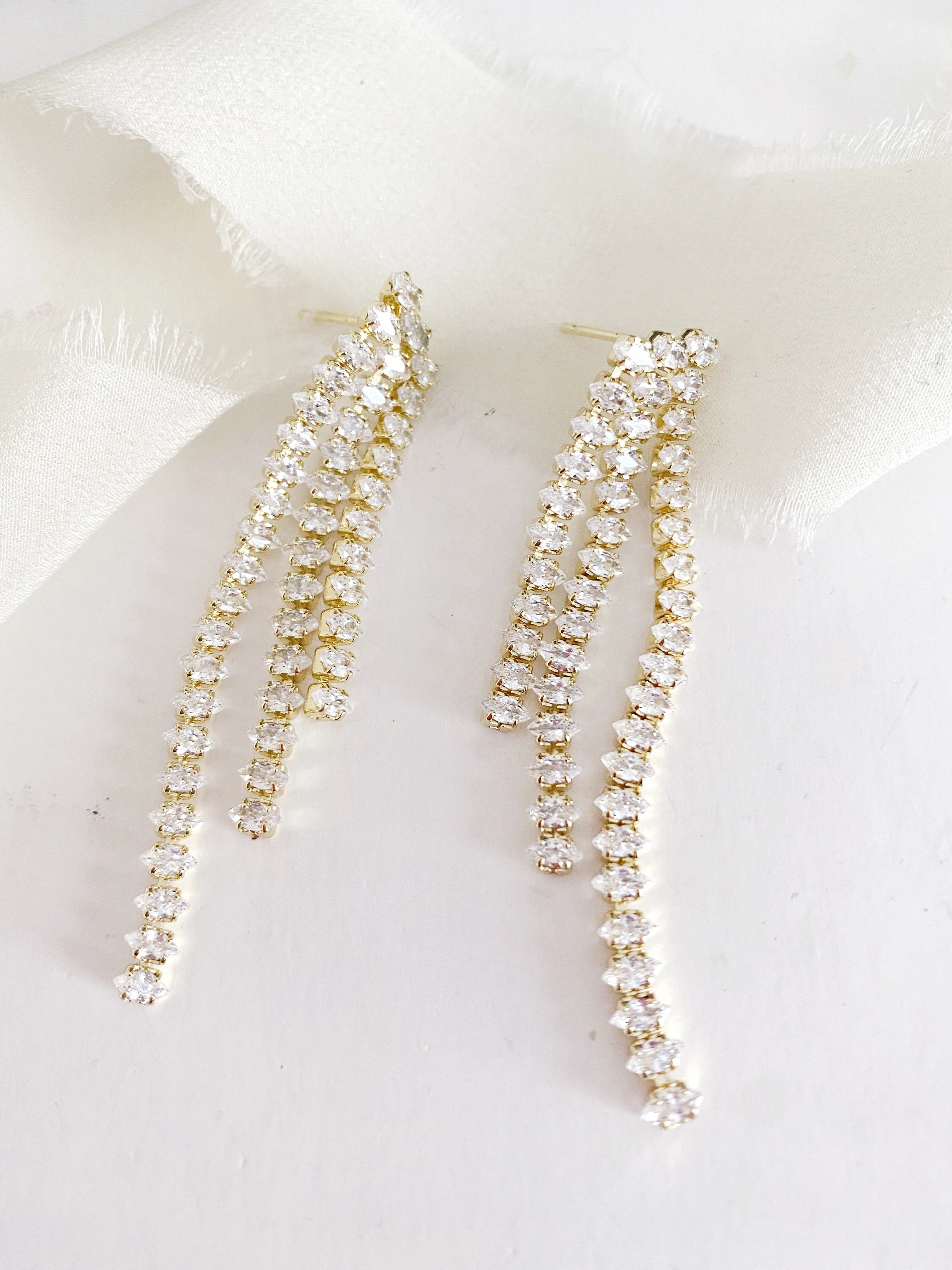 Chiara Fringe Drop Earrings