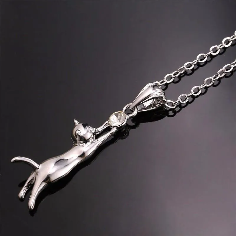 Collare Necklace Cat Jewelry Necklaces Pendants Gold/Silver