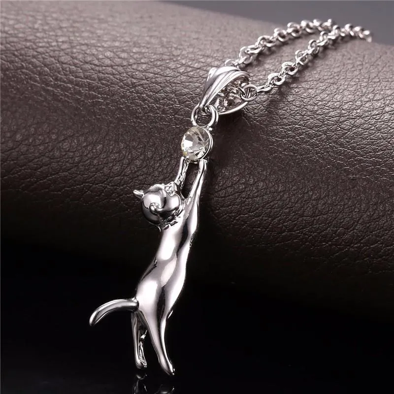 Collare Necklace Cat Jewelry Necklaces Pendants Gold/Silver