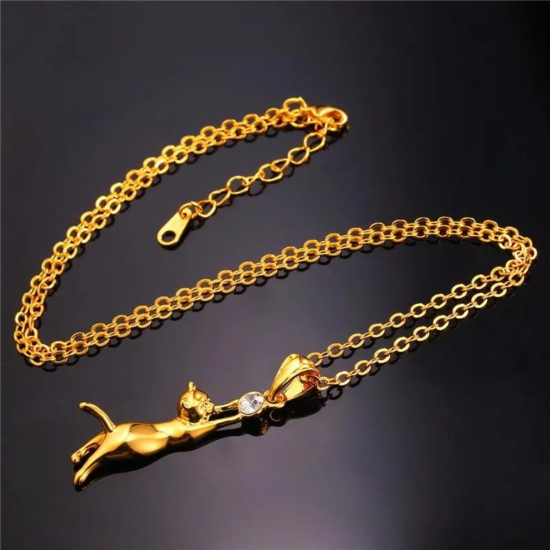 Collare Necklace Cat Jewelry Necklaces Pendants Gold/Silver