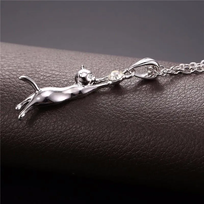 Collare Necklace Cat Jewelry Necklaces Pendants Gold/Silver
