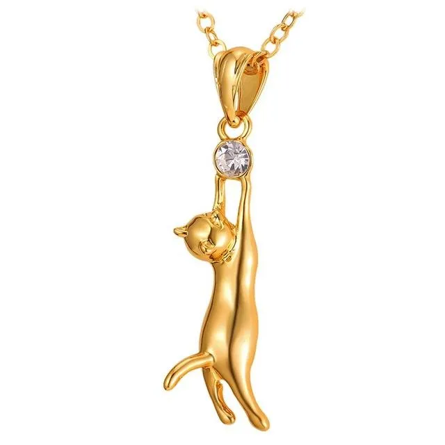 Collare Necklace Cat Jewelry Necklaces Pendants Gold/Silver