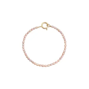 Collier Pearl Large Bracelet Pink Gold