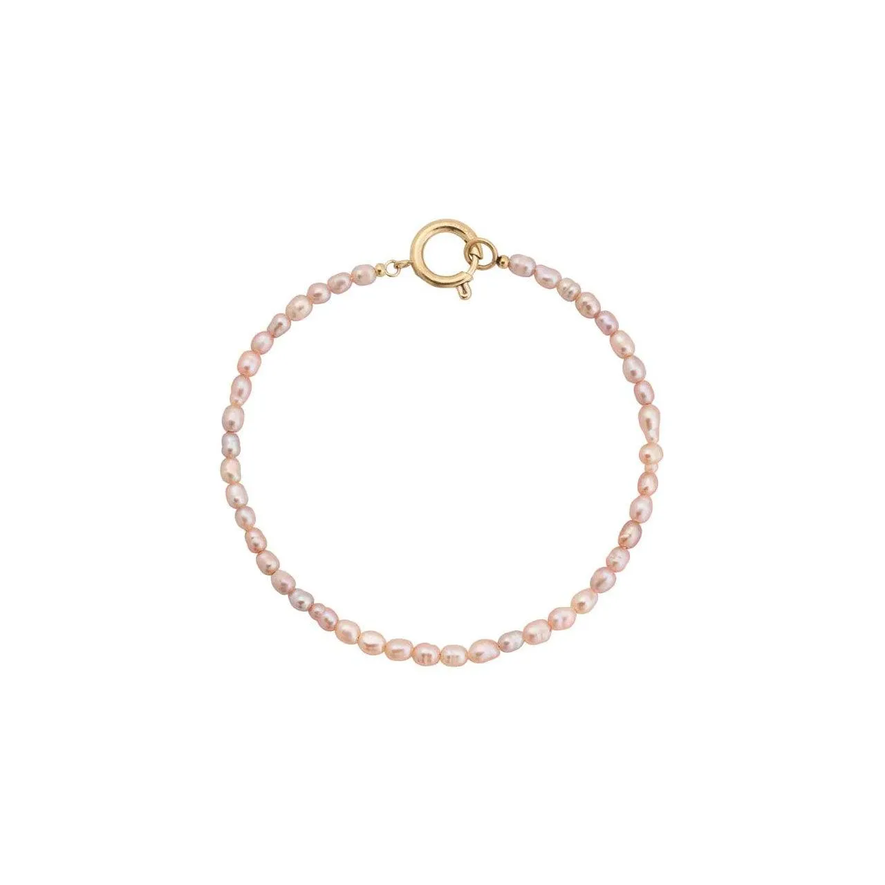 Collier Pearl Large Bracelet Pink Gold
