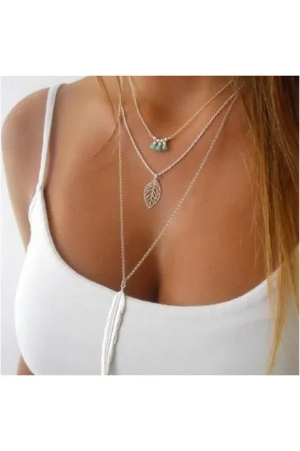 Collier Pink Gold Rose  Pendant Necklace