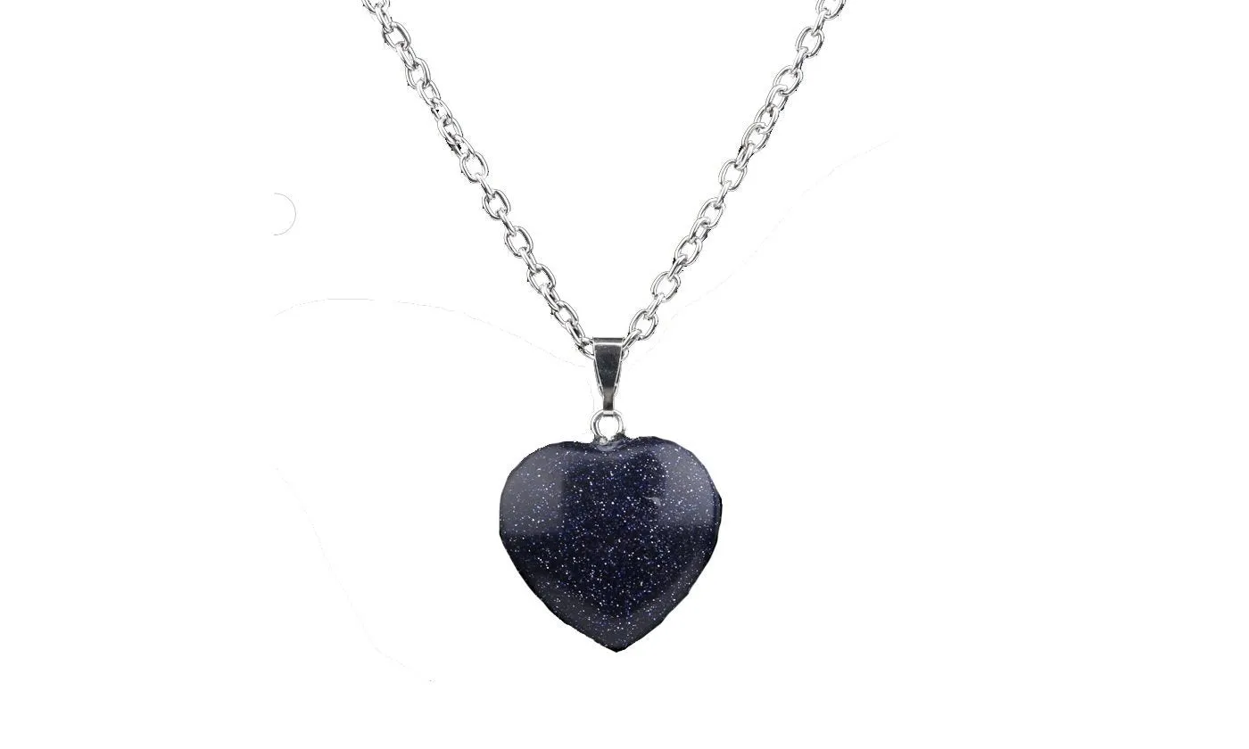 Crystal Blue Sodalite Stone Necklace For Women