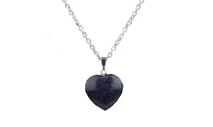 Crystal Blue Sodalite Stone Necklace For Women