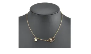 Crystal Double Elephant Chain Pendant Necklaces