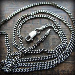 Curb Chain 2mm - Sterling Silver