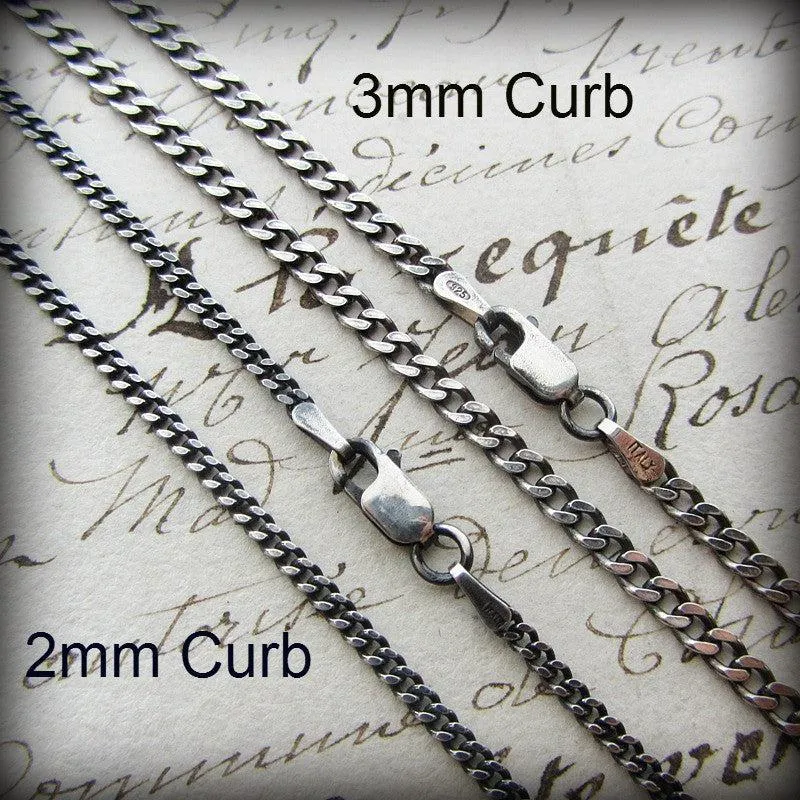 Curb Chain 2mm - Sterling Silver