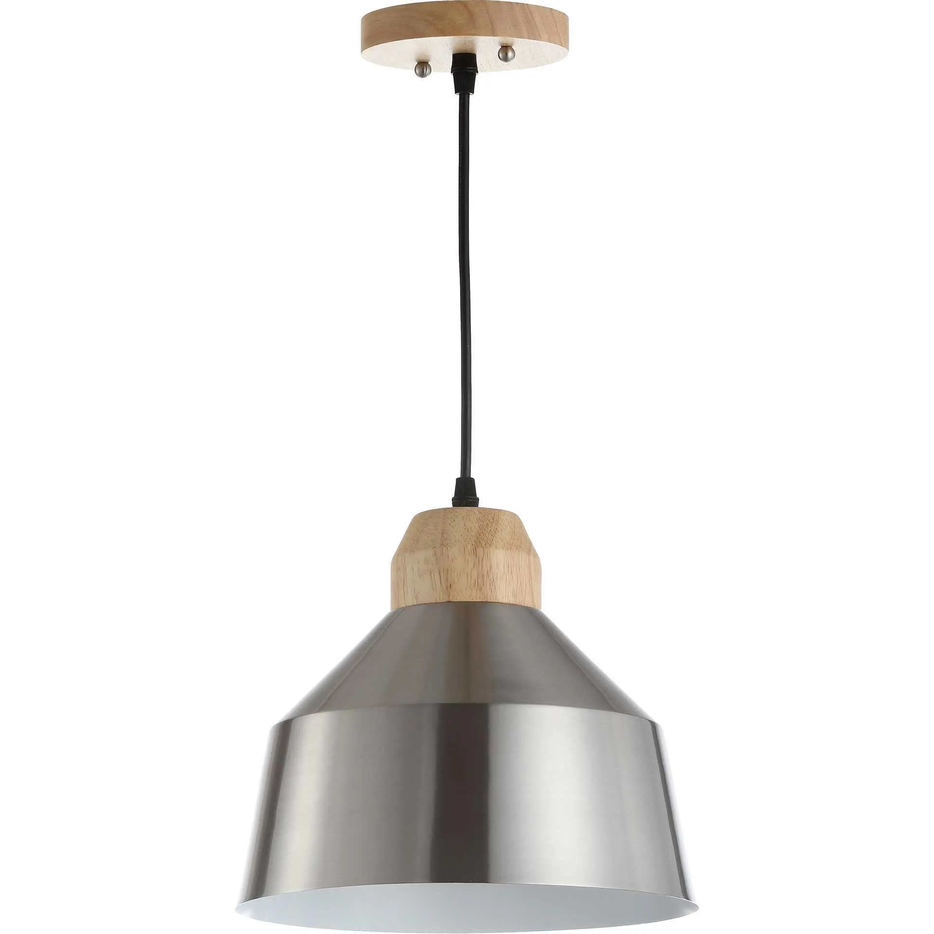 Damian Pendant Nickel/Light Brown