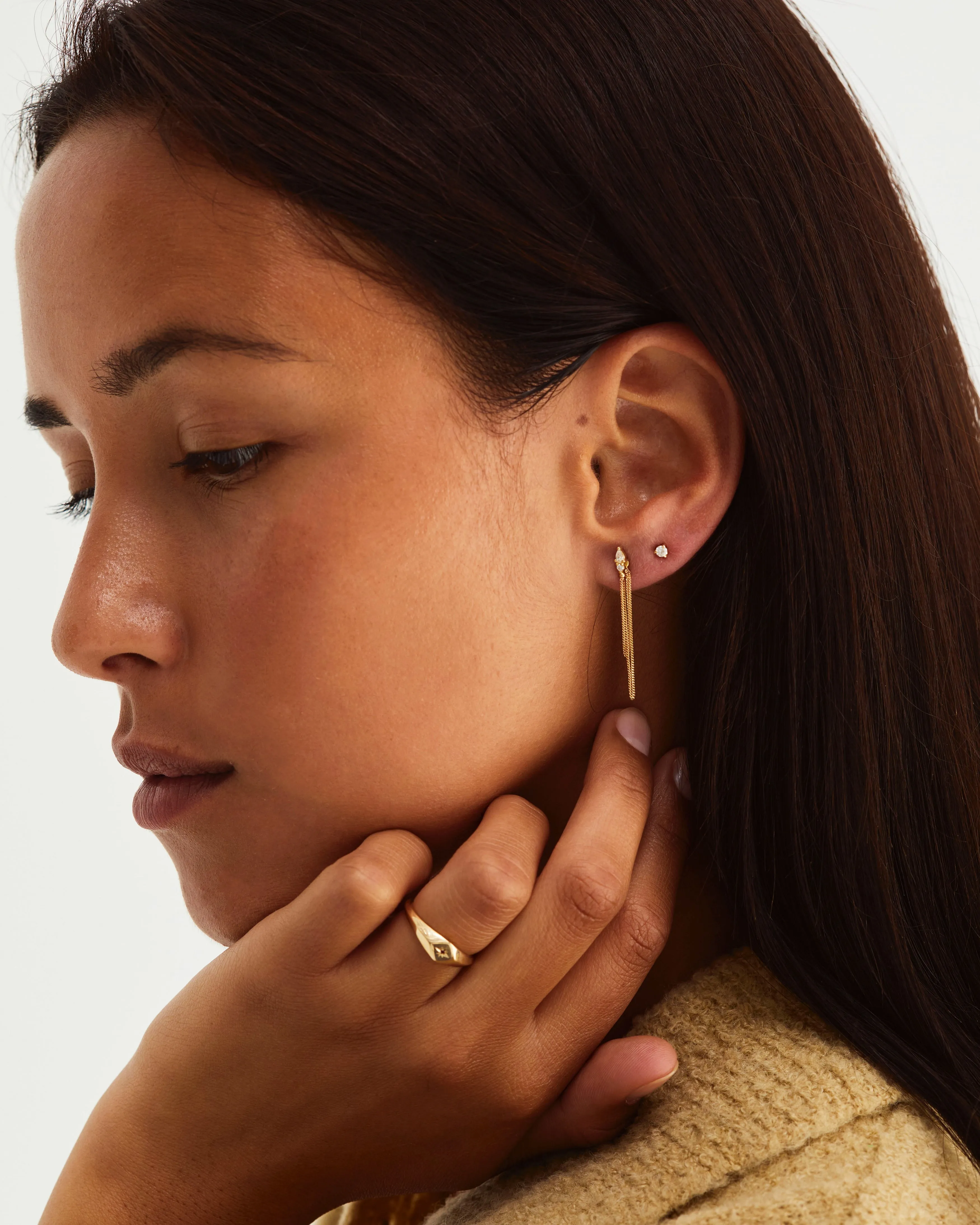 Danaë Loop Studs | Diamonds
