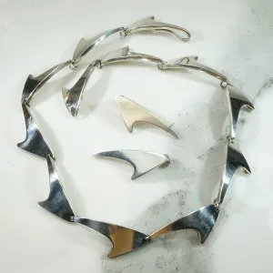 Danish Modern Silver Set by Bent Knudsen