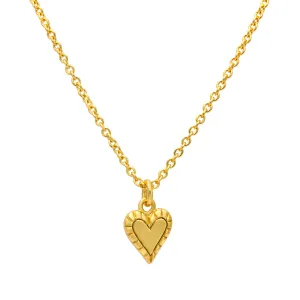 Delicate Heart Necklace Gold