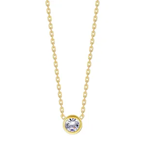 Delicate radiance single stud necklace